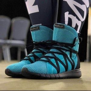 Heyday Footwear Teal Super Freak High Top Sneaker